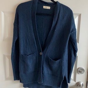 Navy cardigan
